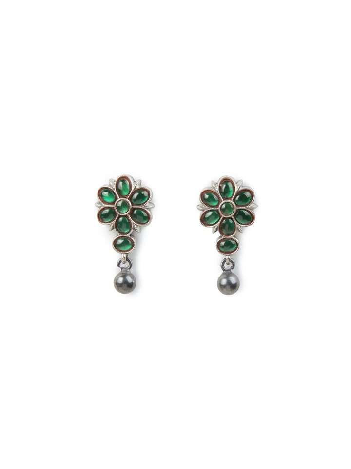 Anuka Stud - 925 silver oxidized - Earrings