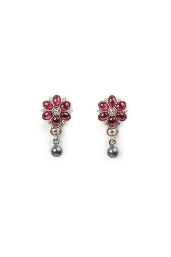 Anula Stud - 925 silver oxidized