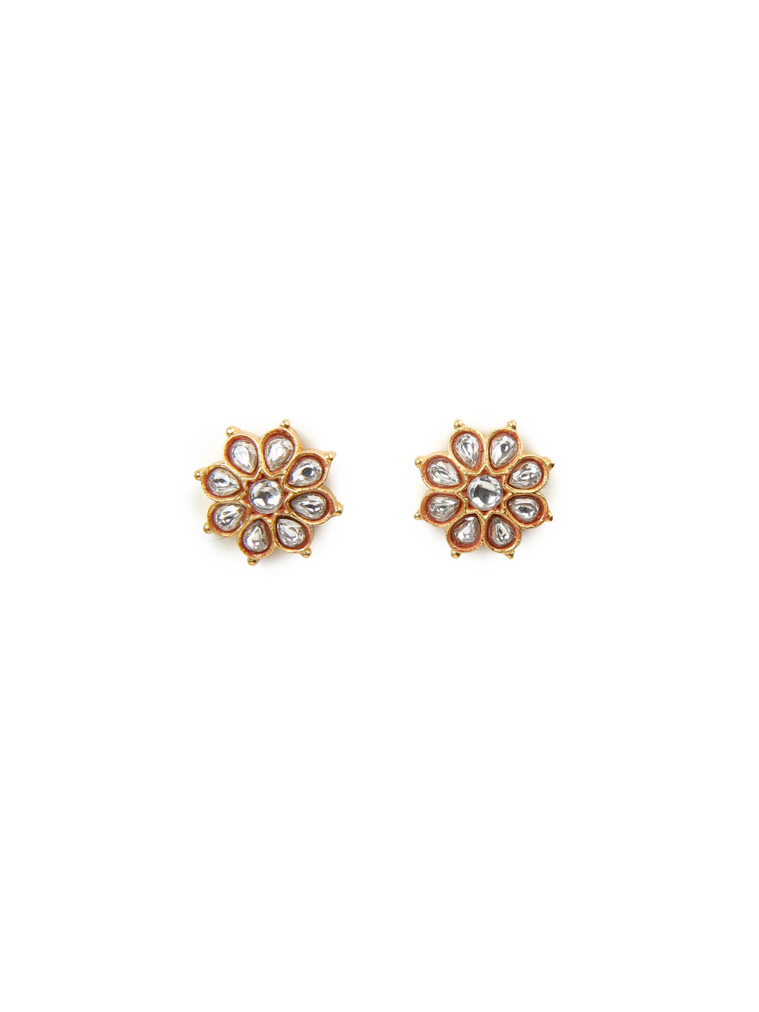 Anusaa Stud - 925 silver gold polish