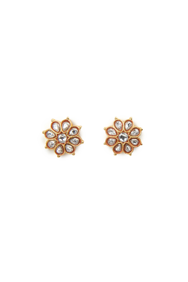 Anusaa Stud - 925 silver gold polish