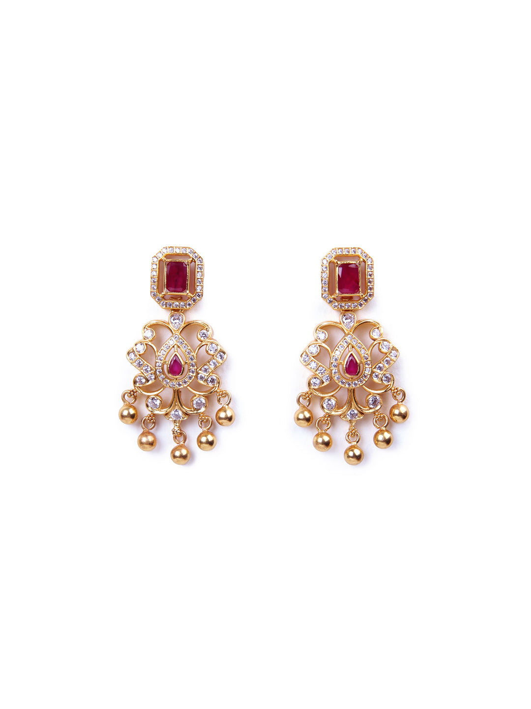 Anvi Earring - 925 silver gold polish