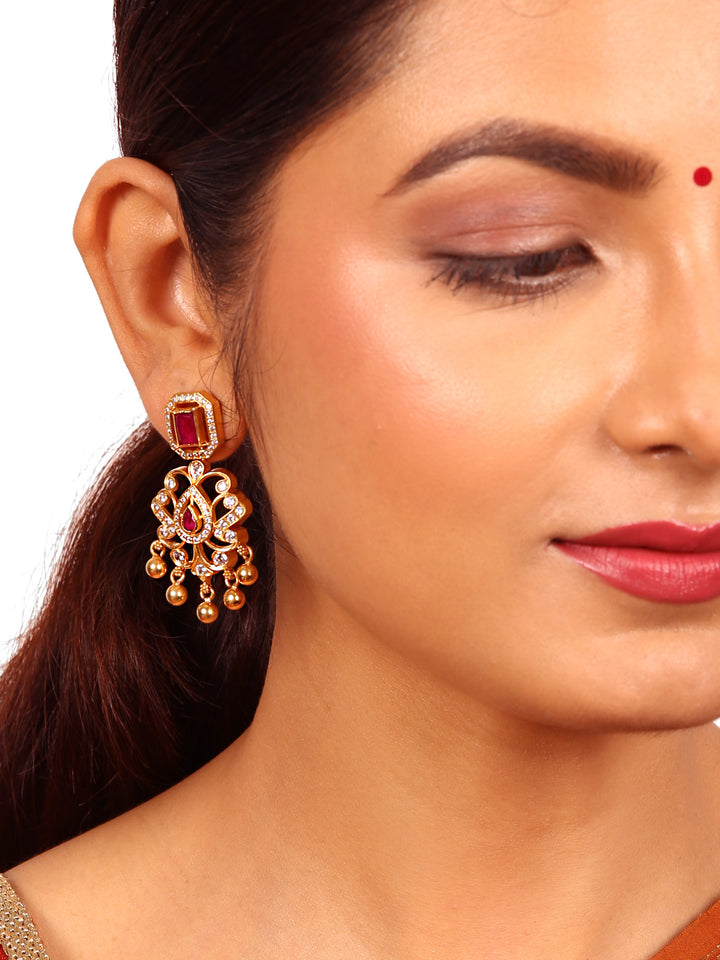 Anvi Earring - 925 silver gold polish