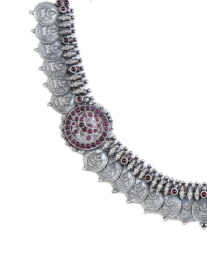 Anvi Necklace - 925 oxidized silver