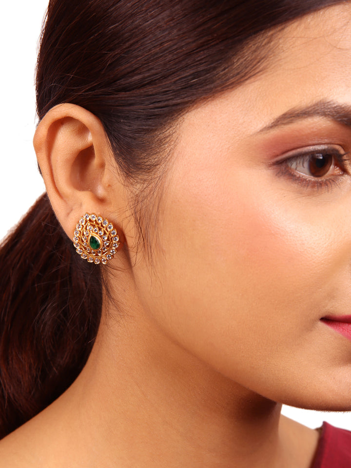 Anya Stud - 925 silver gold polish