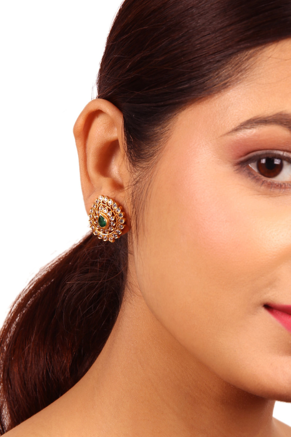 Anya Stud - 925 silver gold polish