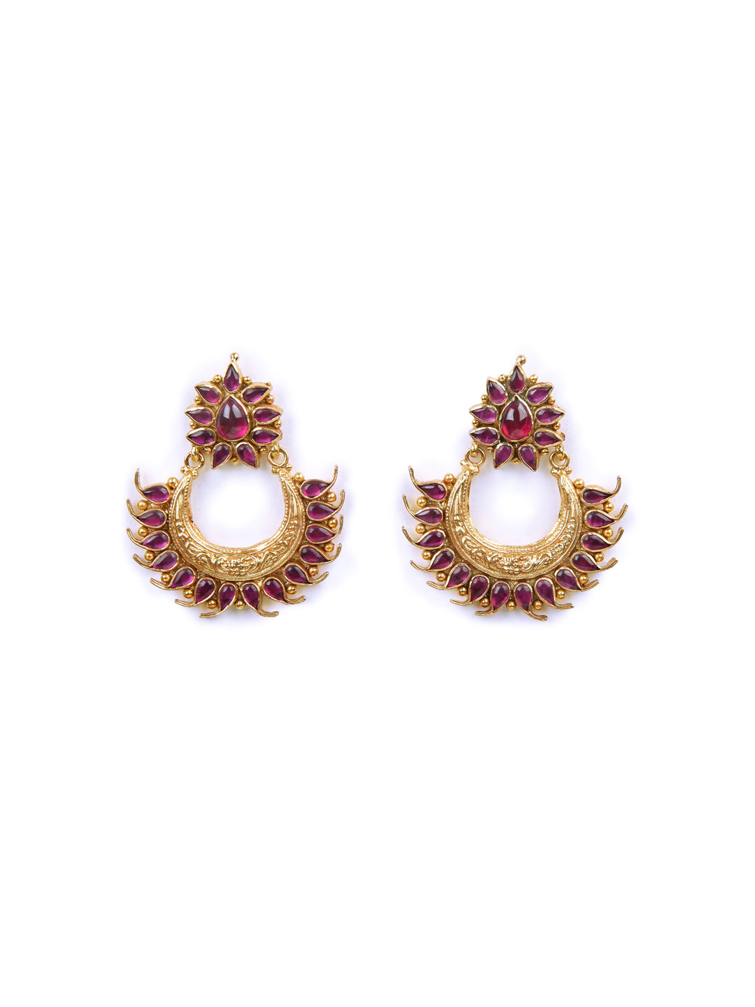 Aparna Chaandbali Earring - 925 silver gold polish