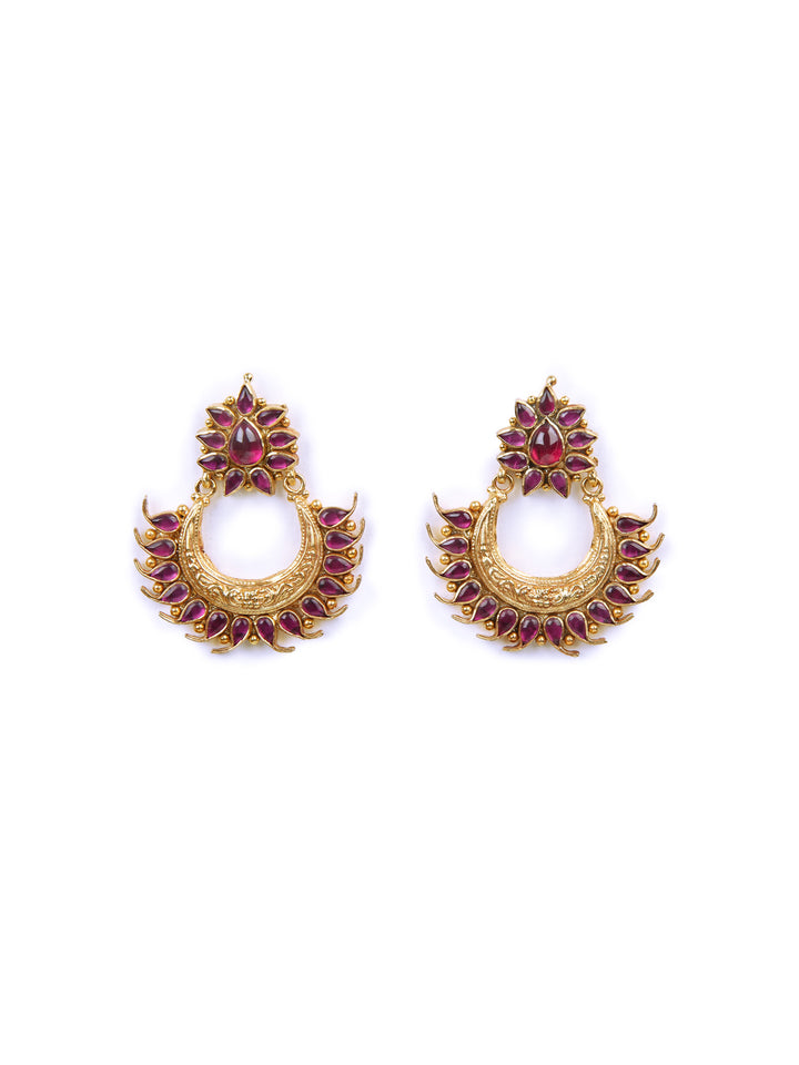 Aparna Chaandbali Earring - 925 silver gold polish