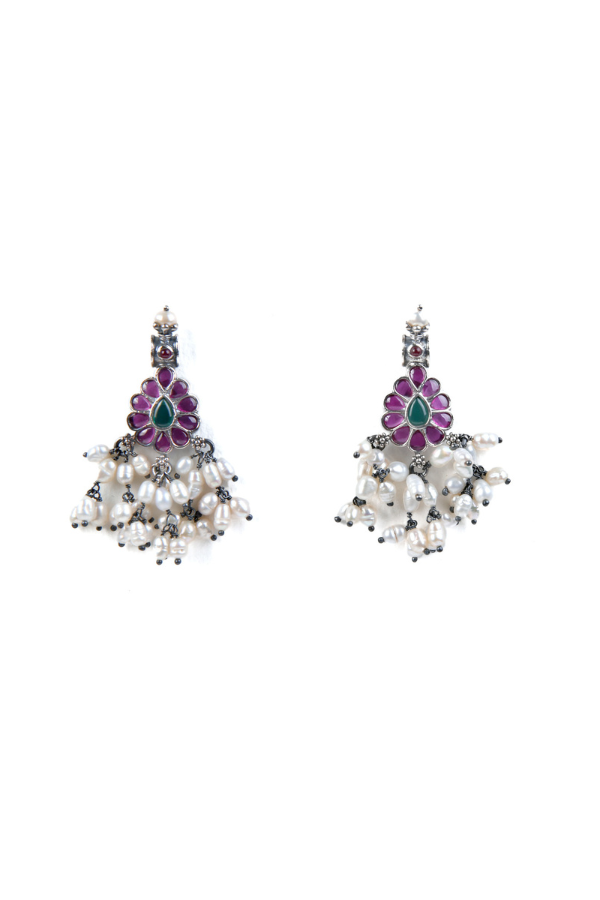 Aruna Guttapusalu Necklace - 925 oxidized silver