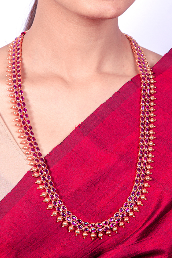 Arunya Necklace - 925 silver gold polish