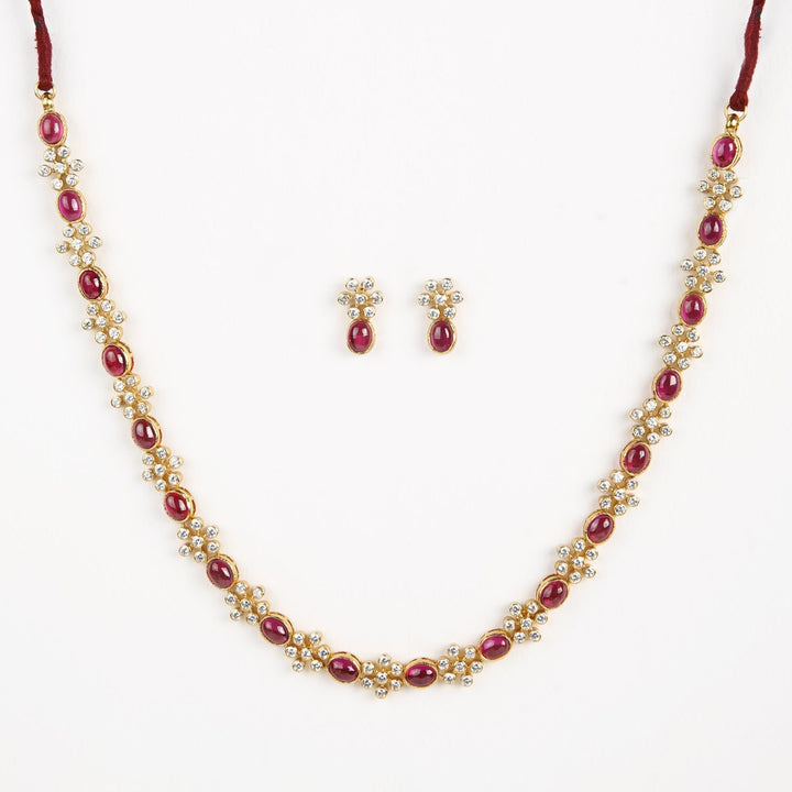 Arusi Necklace - 925 silver gold polish