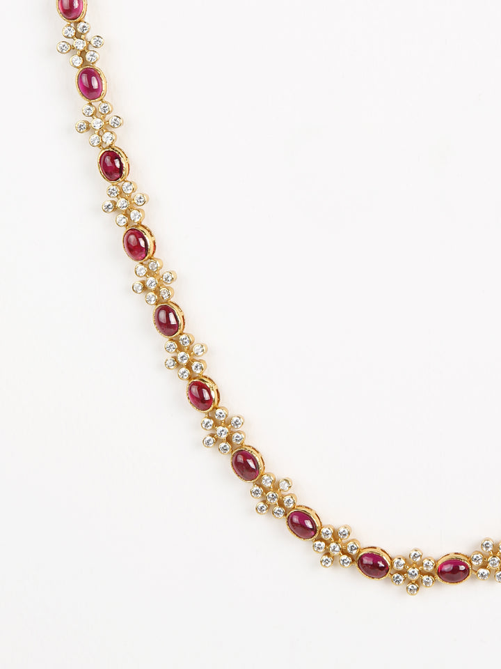 Arusi Necklace - 925 silver gold polish