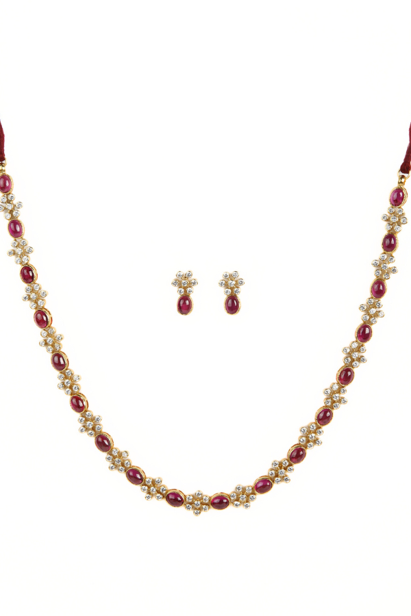 Arusi Necklace - 925 silver gold polish