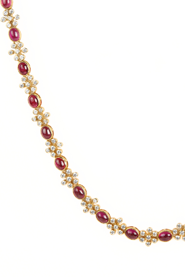 Arusi Necklace - 925 silver gold polish