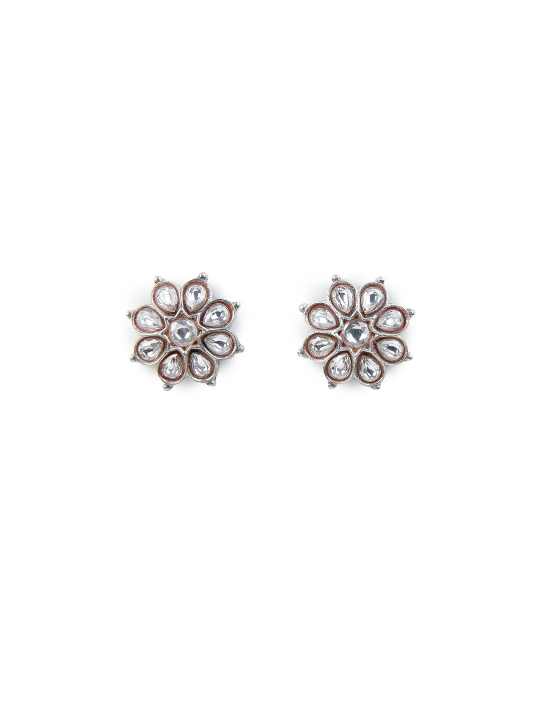 Asha Stud - 925 silver oxidized - Earrings