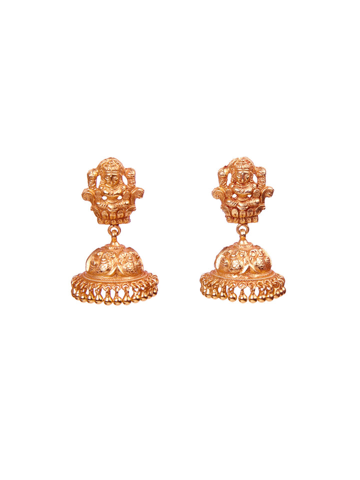Atulya Jhumka - 925 silver gold polish