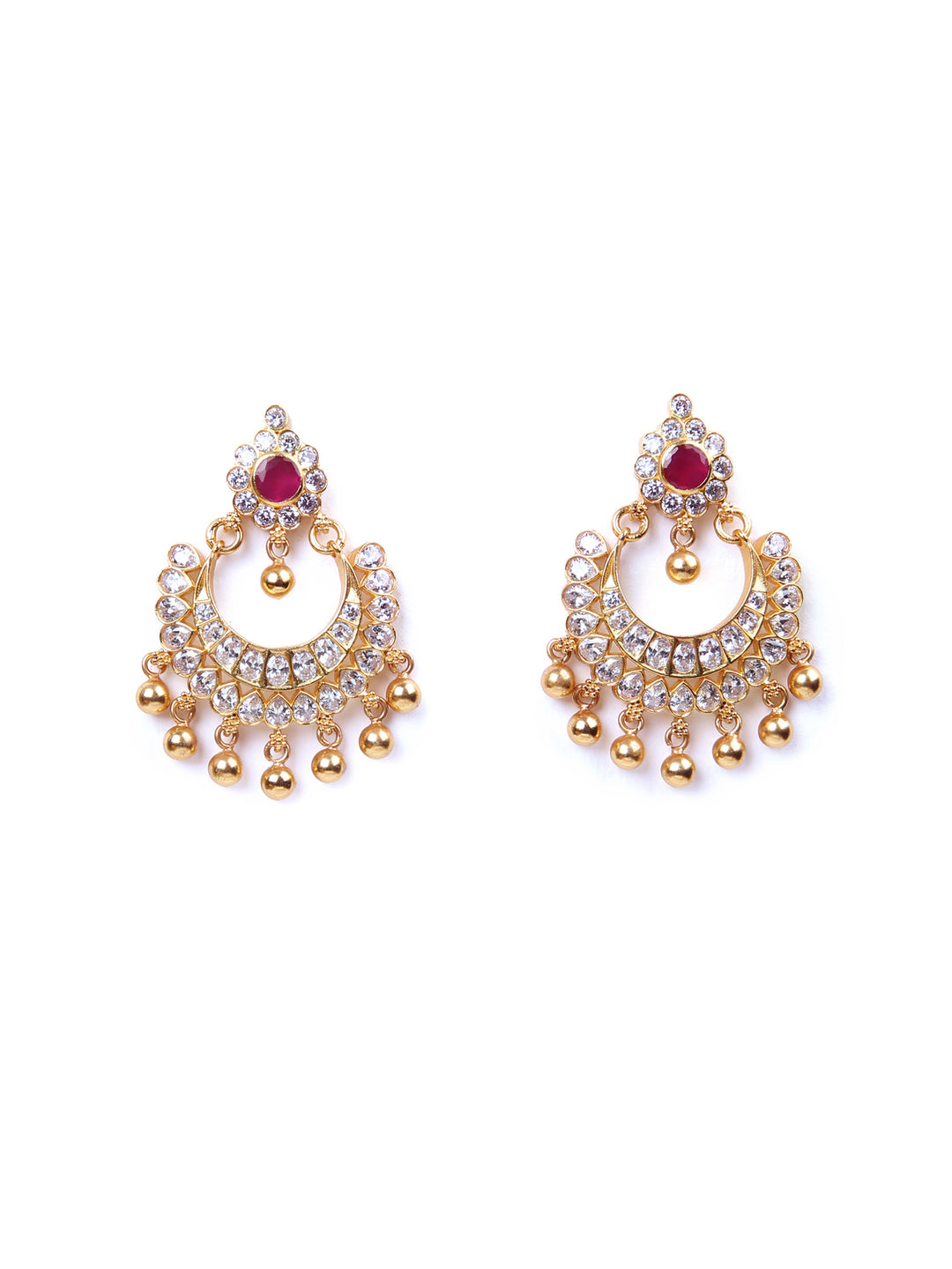 Avani Chaandbali Earring - 925 silver gold polish