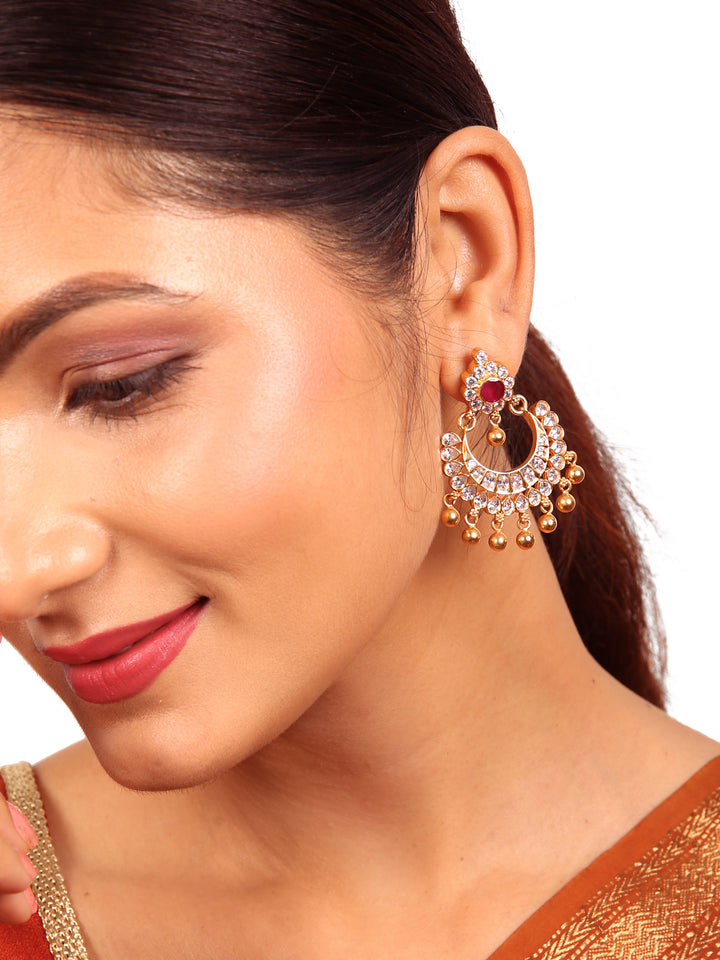 Avani Chaandbali Earring - 925 silver gold polish