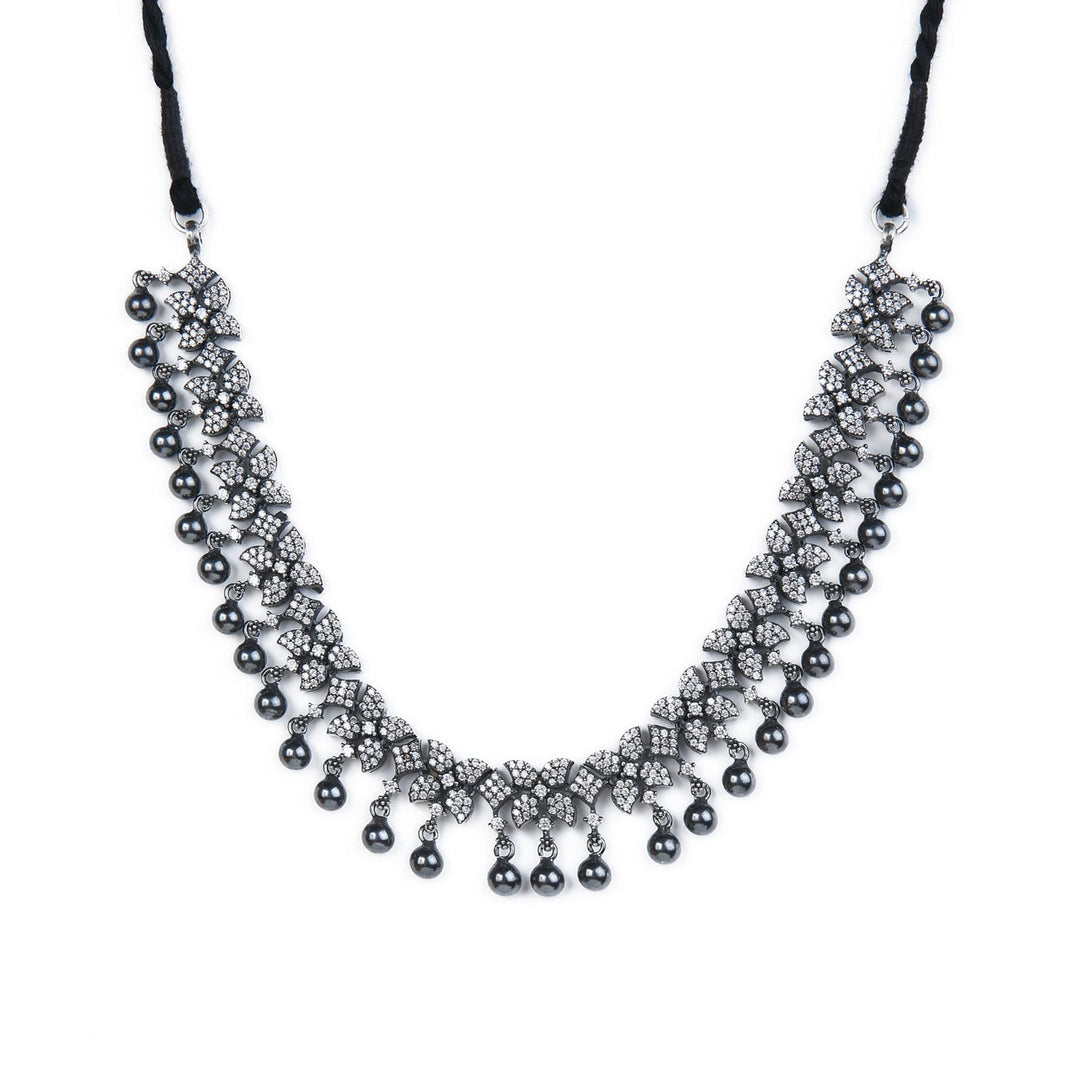 Benitha Necklace - 925 oxidized silver