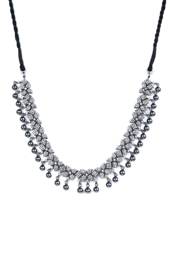 Benitha Necklace - 925 oxidized silver