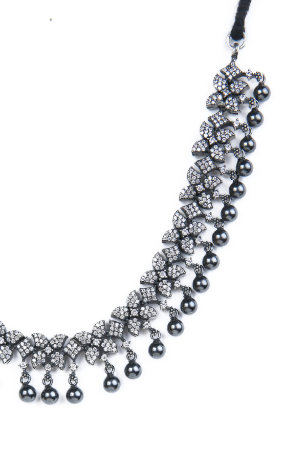 Benitha Necklace - 925 oxidized silver