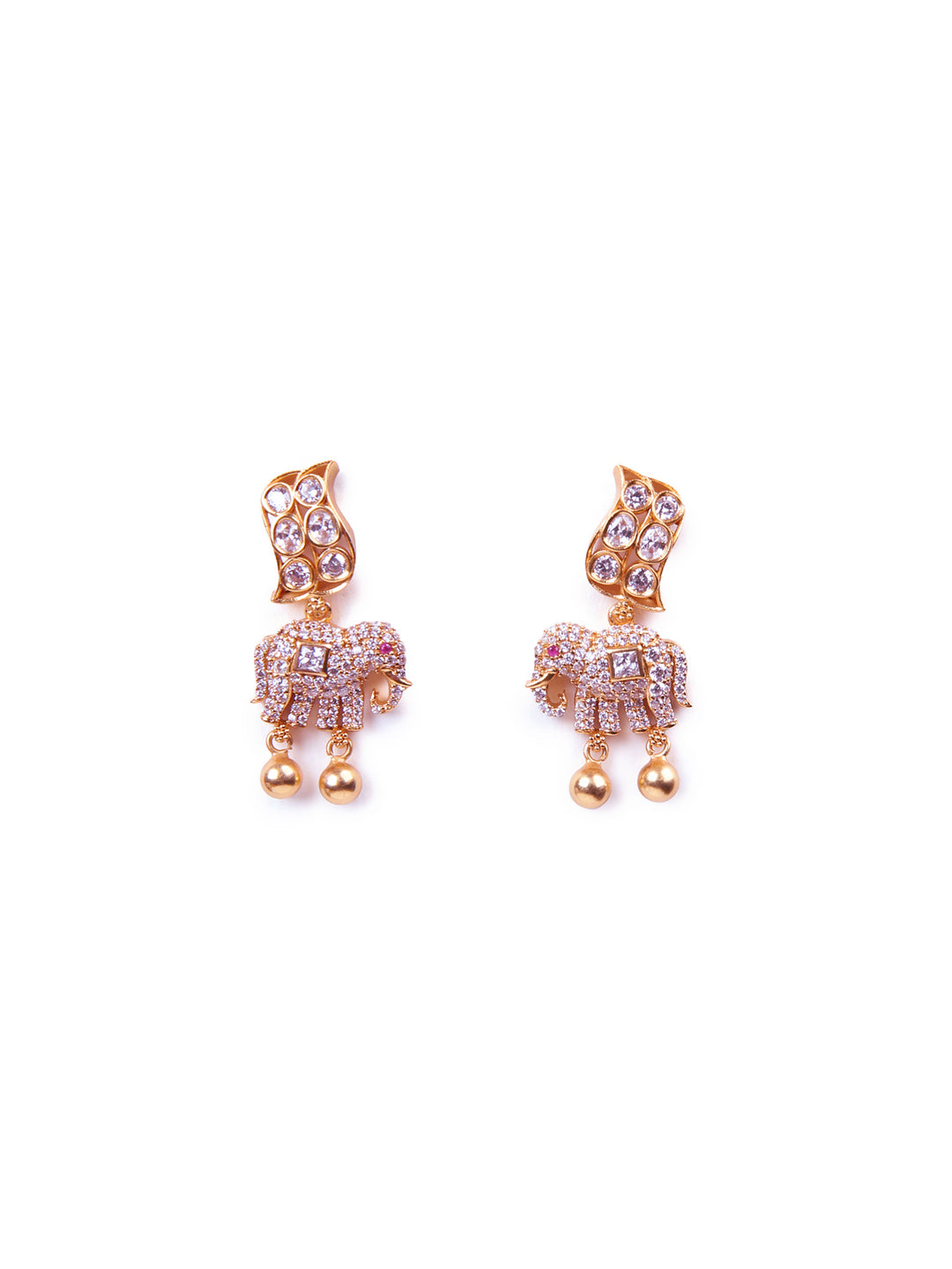 Bharani Earring - 925 silver gold polish