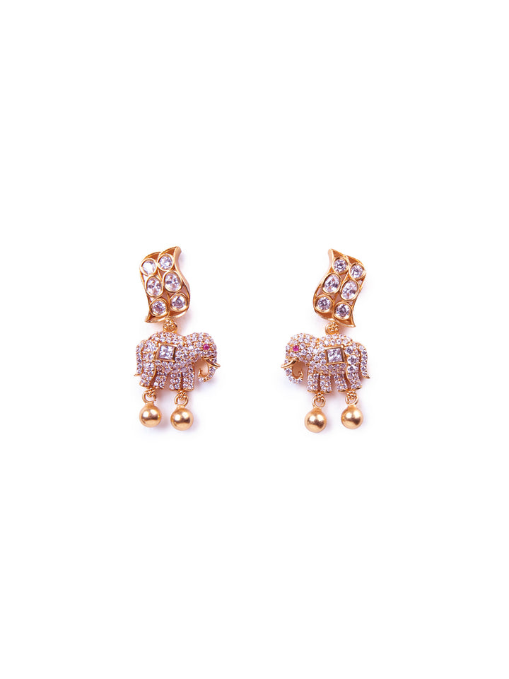Bharani Earring - 925 silver gold polish