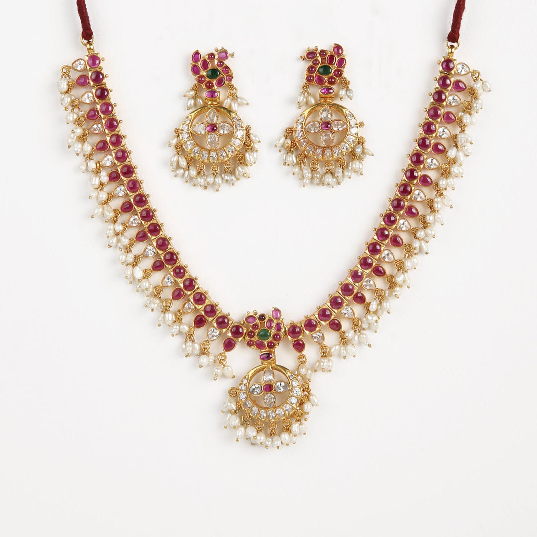 Bhavana Necklace - 925 silver gold polish