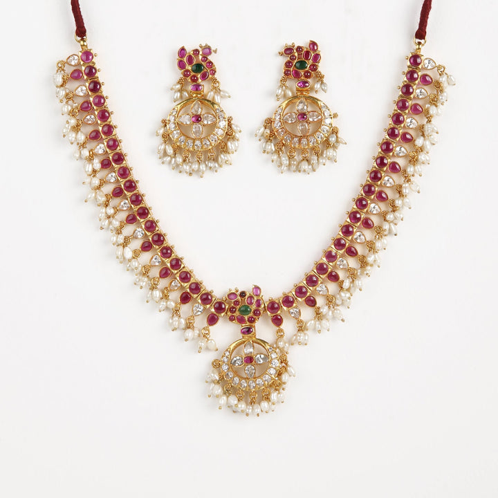 Bhavana Necklace - 925 silver gold polish