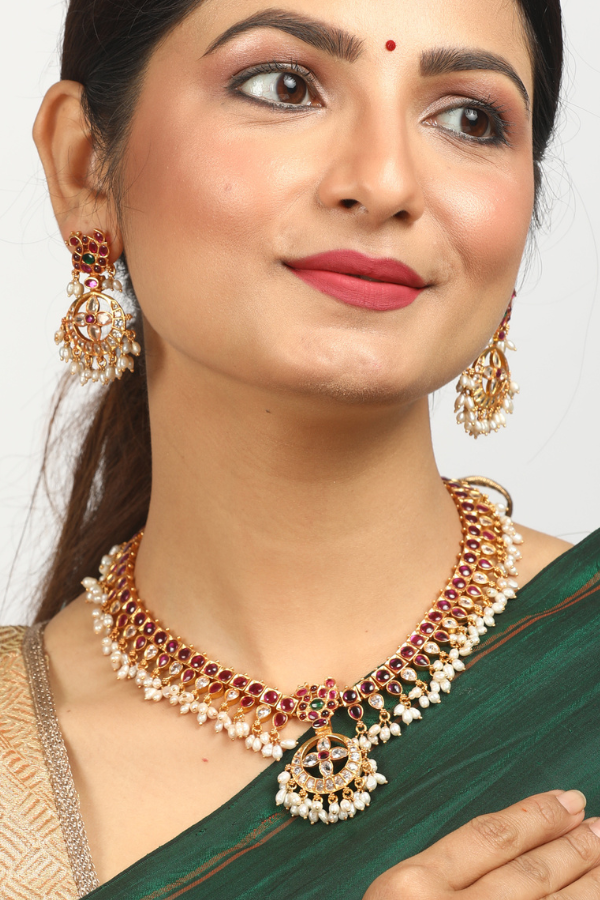 Bhavana Necklace - 925 silver gold polish