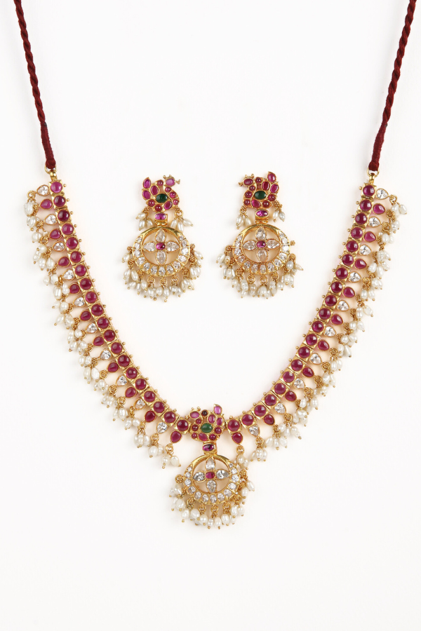 Bhavana Necklace - 925 silver gold polish