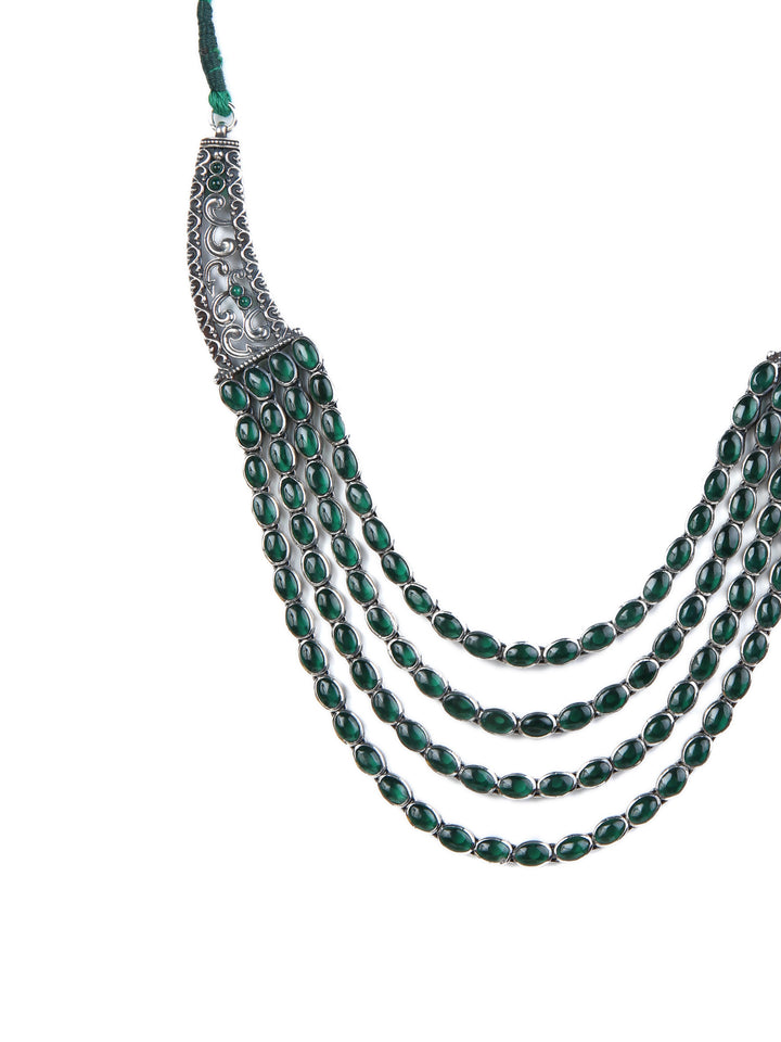 Bhavani Necklace - 925 silver oxidized