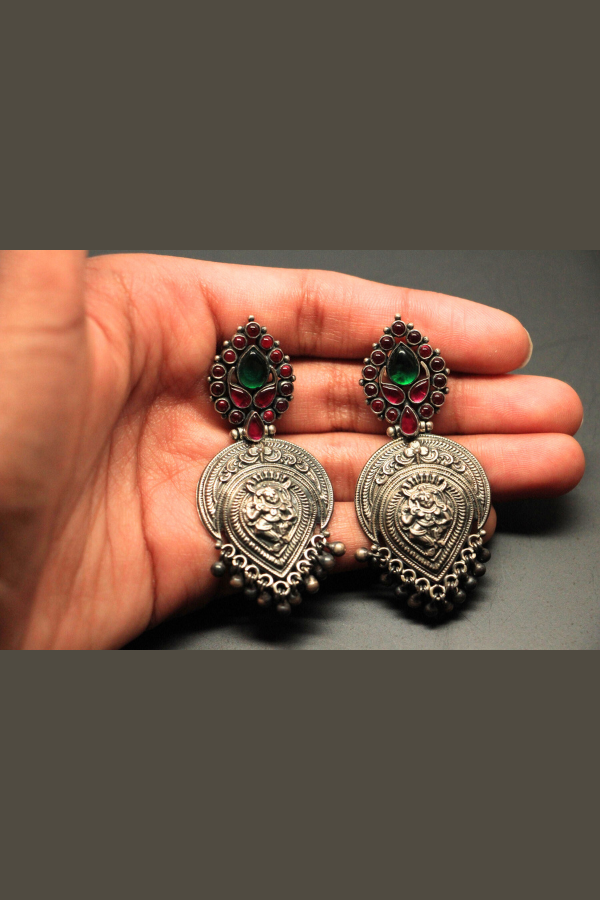 Chaaya Earring - 925 oxidized silver