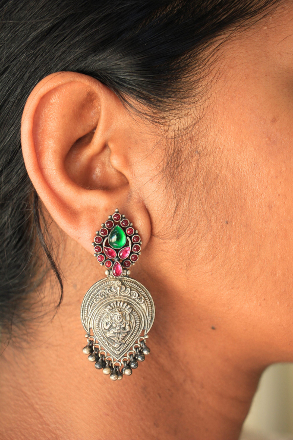 Chaaya Earring - 925 oxidized silver