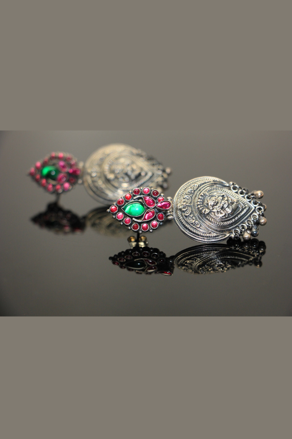 Chaaya Earring - 925 oxidized silver