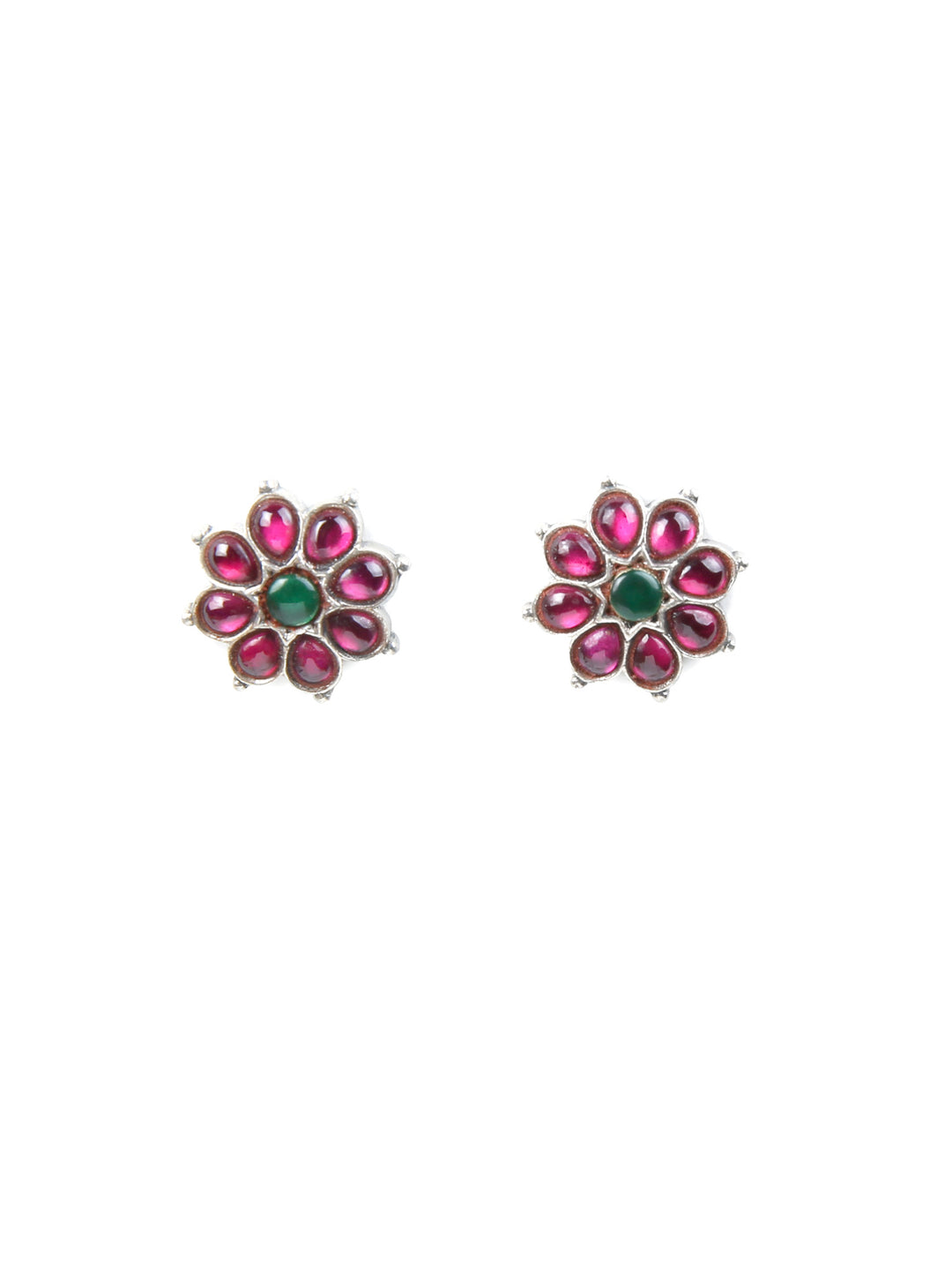 Chadini Stud - 925 silver oxidized - Earrings
