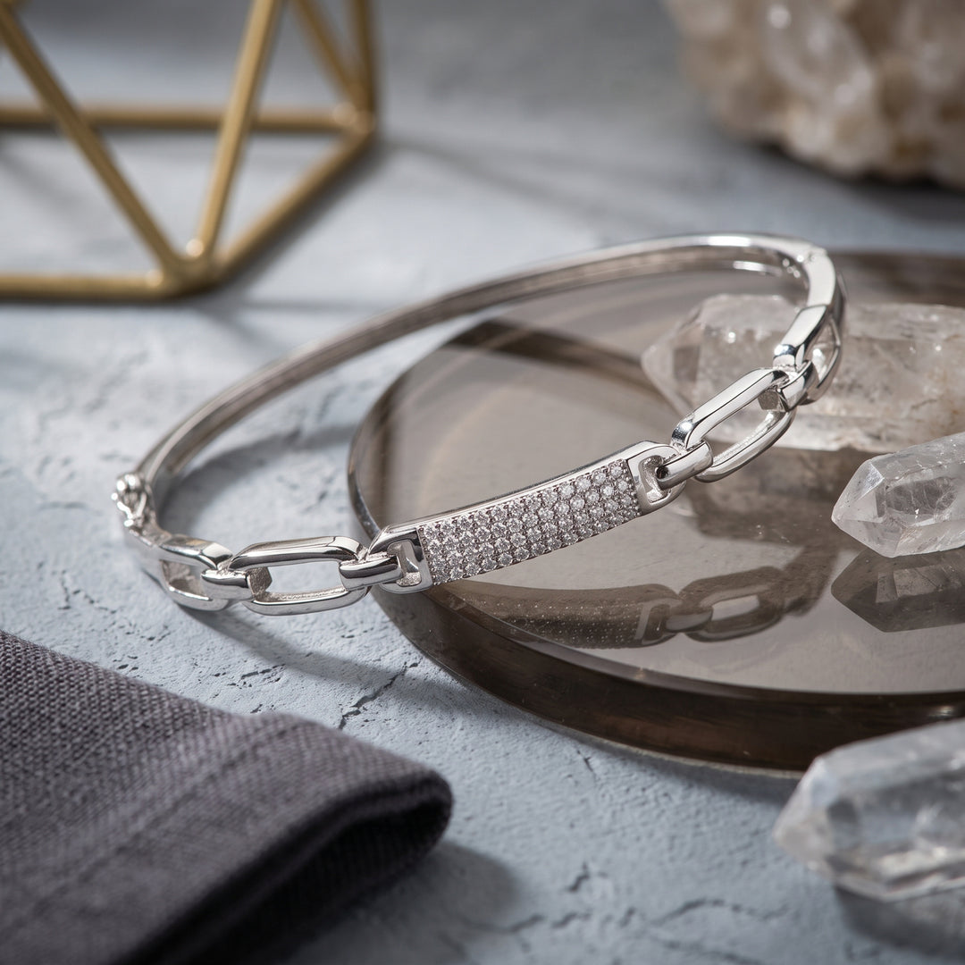 Silver Bangle kada 