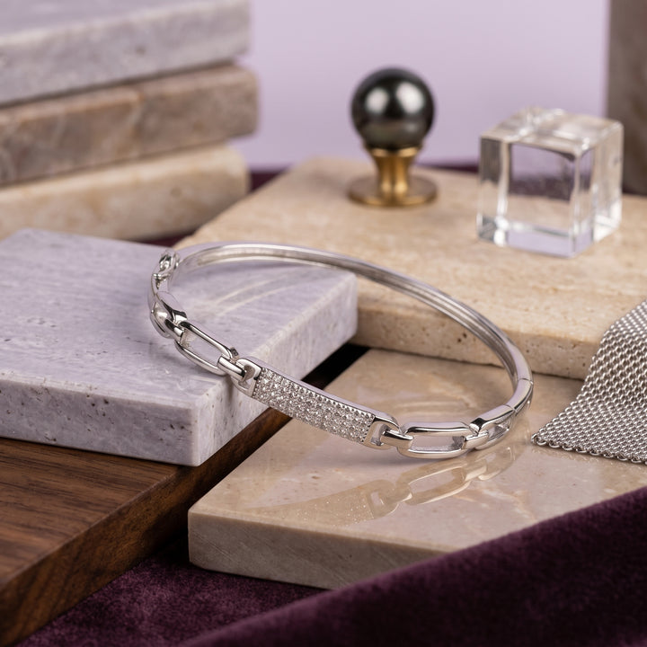 Silver bangle
