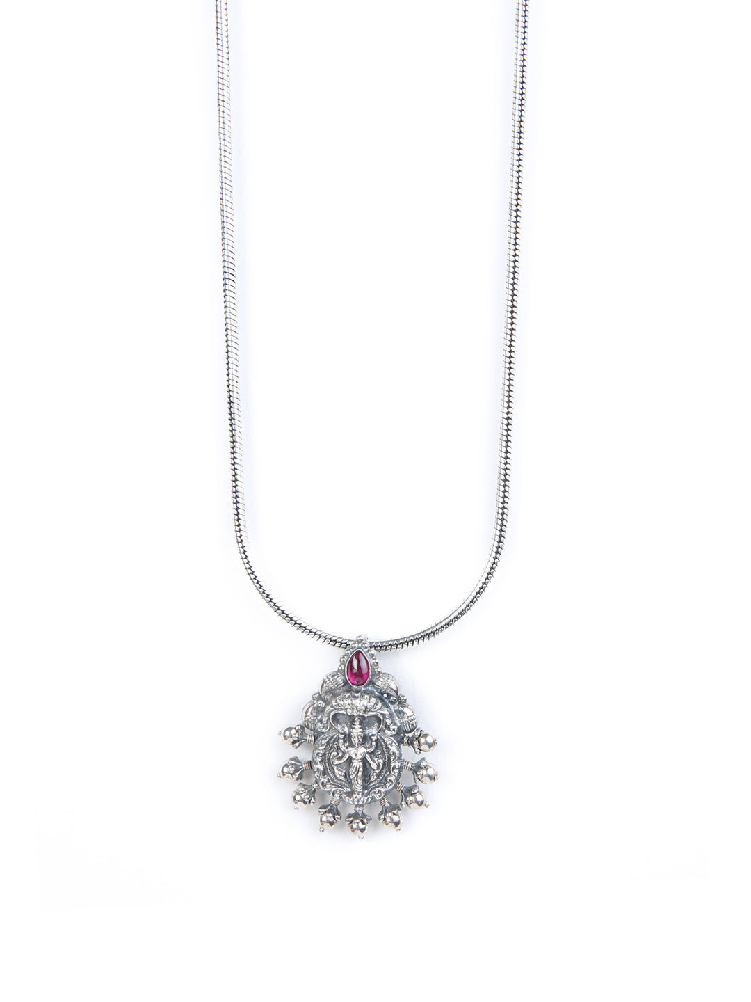 Charmi Necklace - 925 oxidized silver