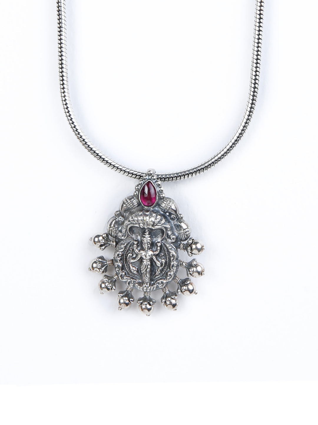 Charmi Necklace - 925 oxidized silver
