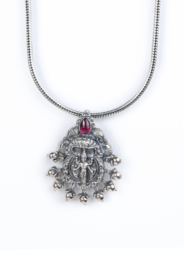 Charmi Necklace - 925 oxidized silver