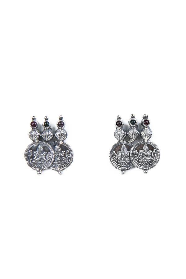 Charvi Kasu Malai Necklace - 925 oxidized silver