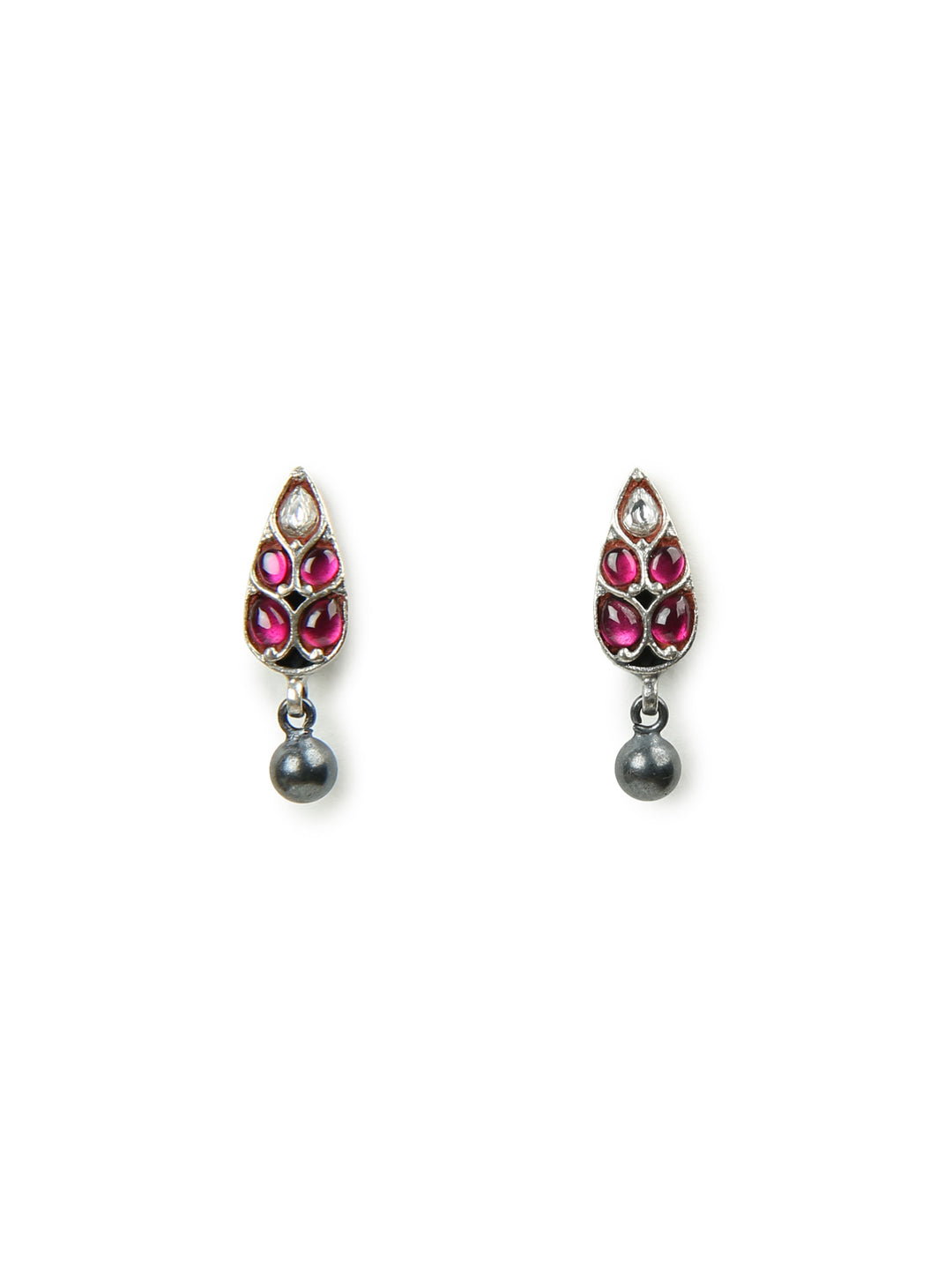 Charvi Stud-925 silver (Oxidized)-Earrings