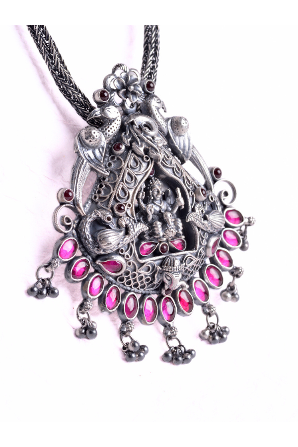 Charvi Necklace - 925 oxidized silver