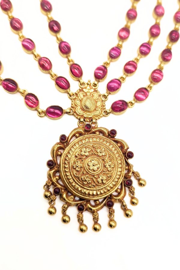 Chitrani Necklace - 925 silver gold polish