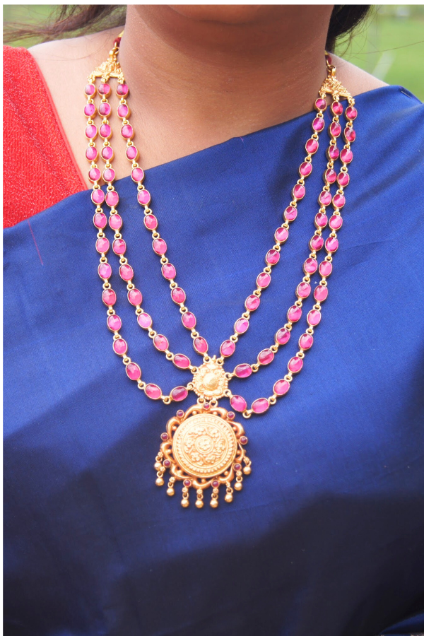Chitrani Necklace - 925 silver gold polish
