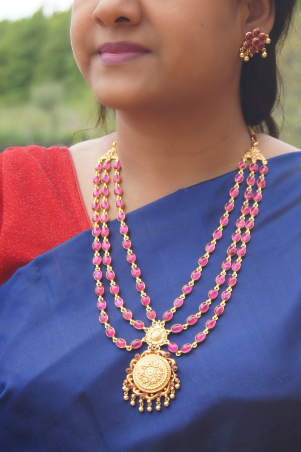 Chitrani Necklace - 925 silver gold polish