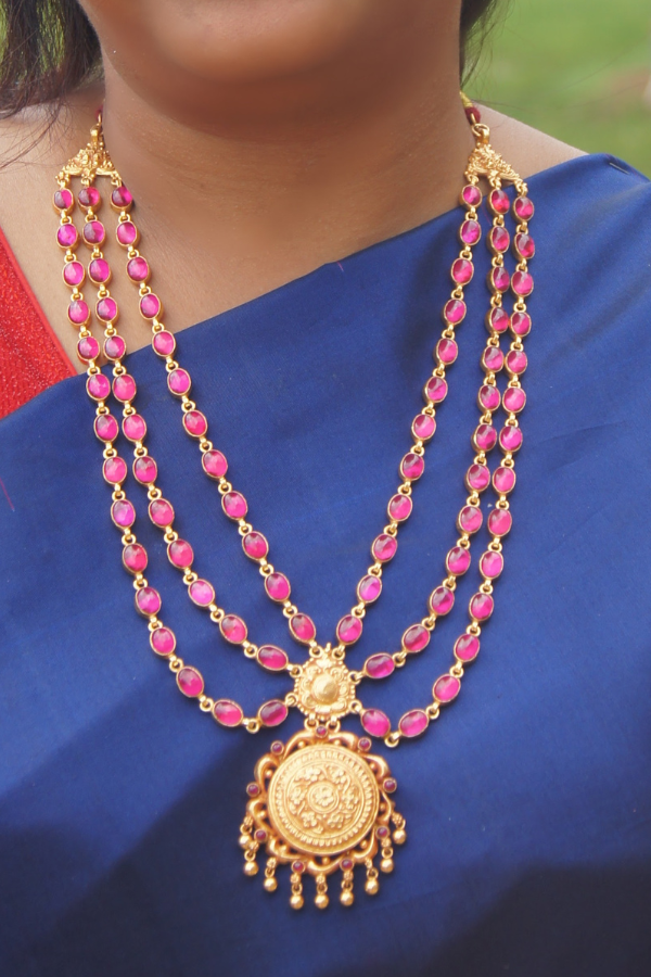 Chitrani Necklace - 925 silver gold polish