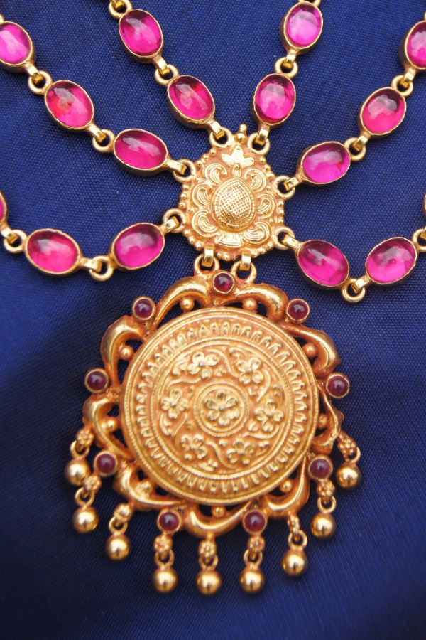 Chitrani Necklace - 925 silver gold polish