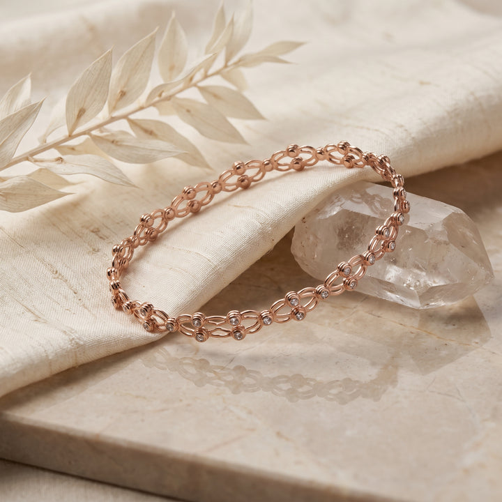 Twin Form Silver Bracelet