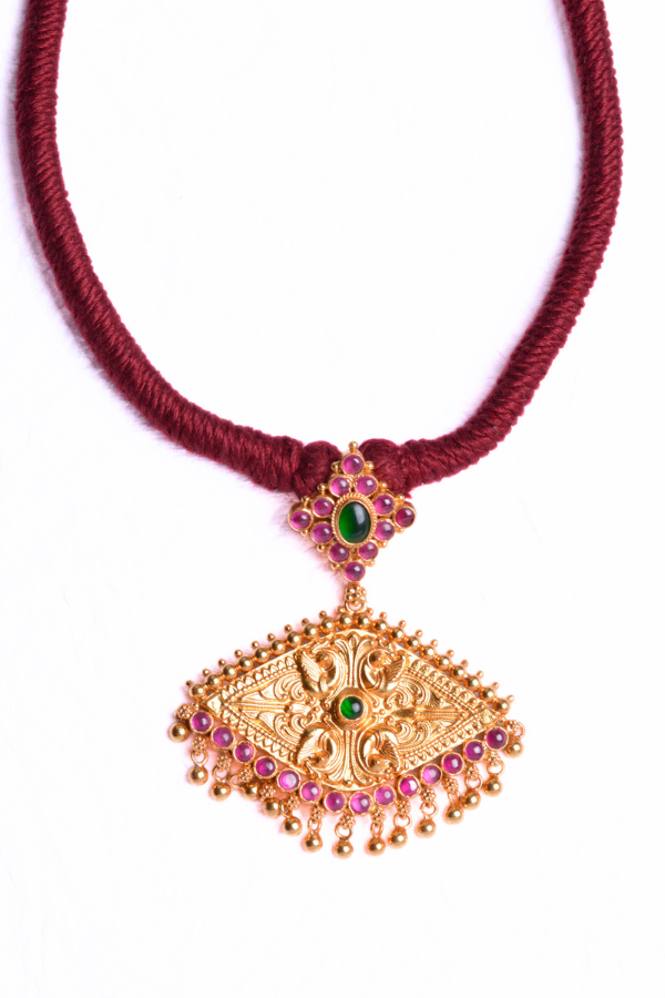 Daamini Necklace - 925 silver gold polish